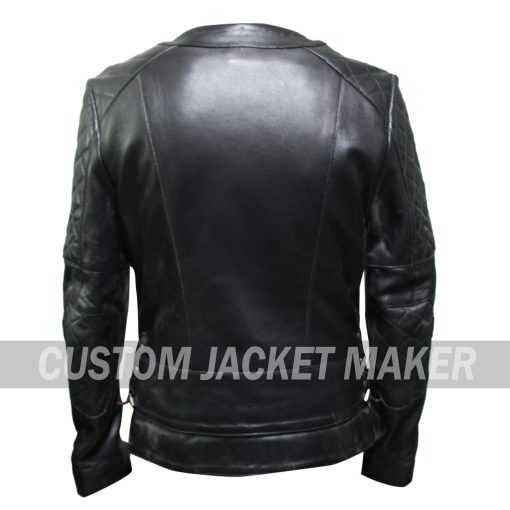 Joe Racer Black Leather Jacket - Image 2