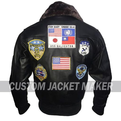 Sheldon Danial Biker Black Leather Jacket - Image 2