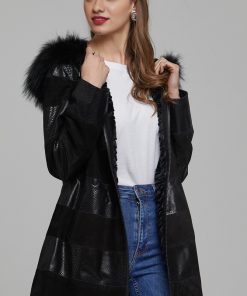 Dahlia Black Sheepskin Leather Jacket