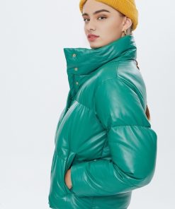 Green Barcelona Stain Jacket For Women's