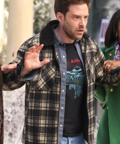 Brett Navson Checkered Cotton Jacket – Inspired by On-Screen Character Style
