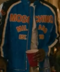 Forever Darius Blue Leather Jacket