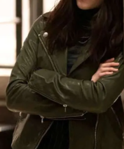 Law and Order Ainsley Seiger Biker Leather Jacket