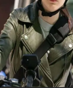 Ainsley Seiger Inspired Biker Leather Jacket from Law and Order: Organized Crime