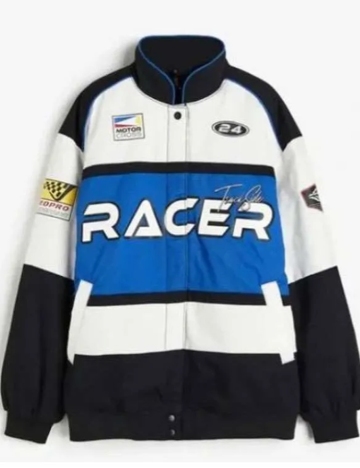 Nicolas Cantu Inspired Racer Bomber Jacket - Image 2