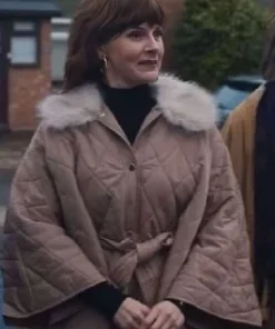 Louise Brealey Quilted Cape Coat in Such Brave Girls