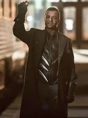 Arrow Villain Digger Harkness Black Coat 3 Arrow Captain Boomerang black trench coat cosplay outfit