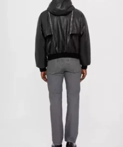 Back Side Of The Fiorucci Detachable Sleeve Padded Jacket On a Male Model 265x353 1