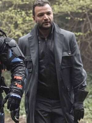 Arrow Villain Digger Harkness Black Coat 1 Arrow Captain Boomerang black trench coat cosplay outfit